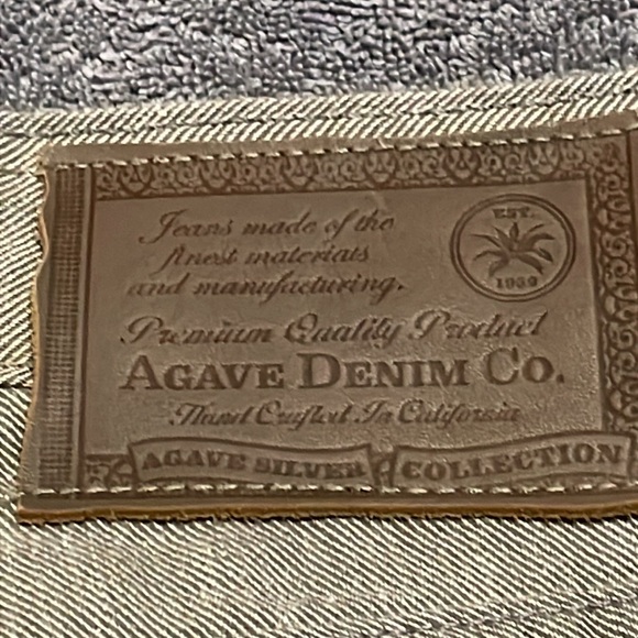 AGAVE DENIM PRAGMATIST Men’s Jeans, Sage Gray/Brown color, size 34/30 - Picture 10 of 14